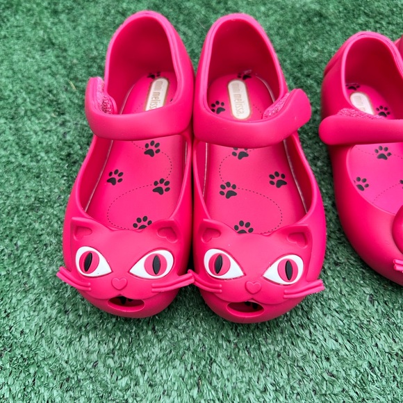 Mini Melissa Other - Mini Melissa Pink Cat Face Slippers